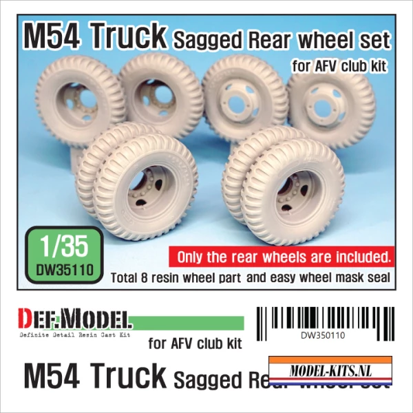 US M54A2 TRUCK SAGGED REAR WHEEL SET