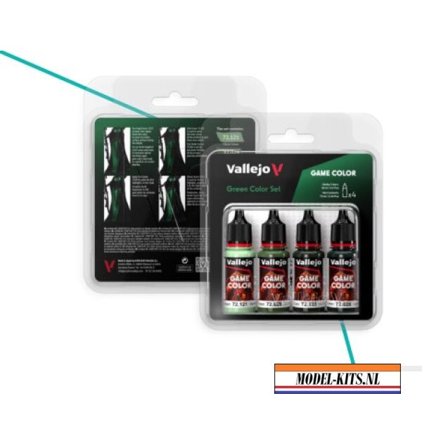 Green Colour Set 4x18ml