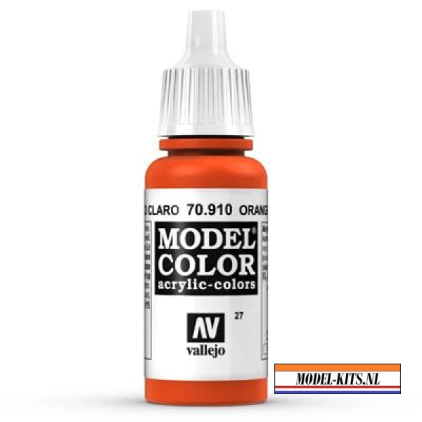 MODEL COLOR ORANGE RED