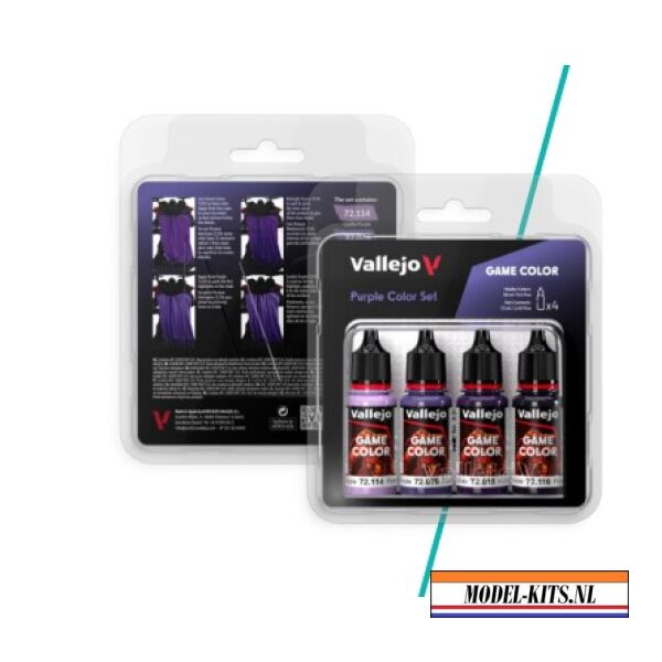 Purple Colour Set 4x18ml