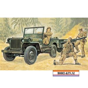 Willys MB Jeep with Trailer