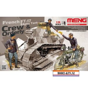 FRENCH FT 17 LIGHT TANK CREW & ORDERLY