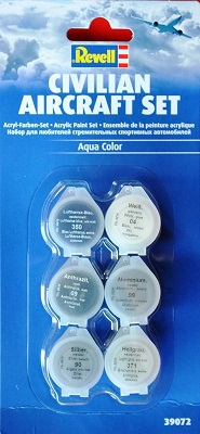 ACRYLIC PAINT SET   CIVILIAN AIRCRAFT
