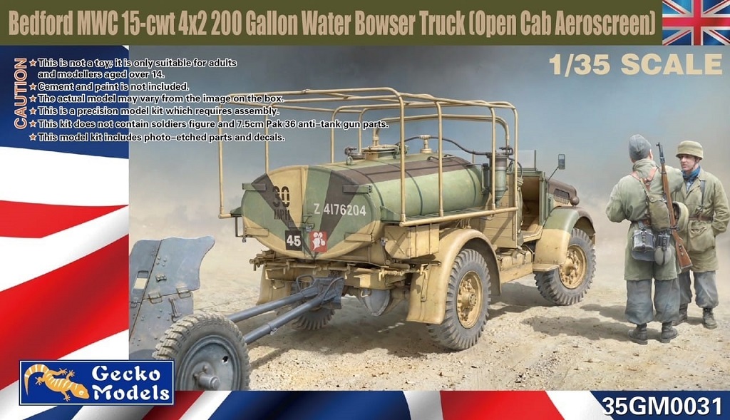 BEDFORD MWC 15 CWT 4X2 200 GALLON WATER BOWSER TRUCK 1