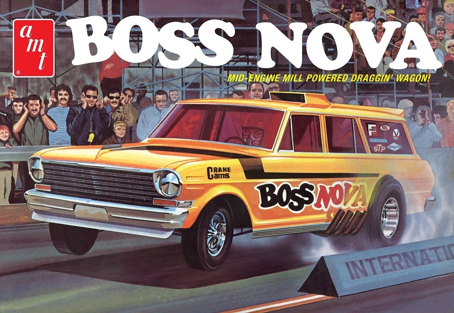 BOSS NOVA FUNNY MID ENGINE POWERED DRAGGIN' WAGON !