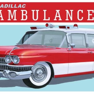 CADILLAC AMBULANCE W GURNEY 1959