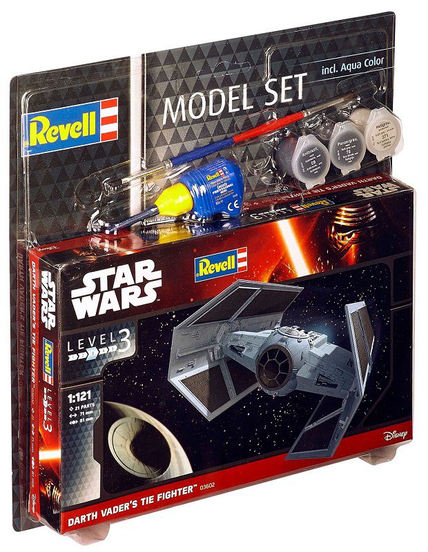 DARTH VADER'S TIE FIGHTER   STAR WARS   MODEL SET