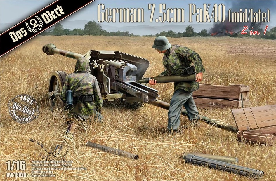 GERMAN 7.5CM PAK40 (MID LATE) 2IN1