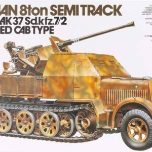 GERMAN 8TON SEMI TRACK 3.7CM FLAK 37 SD. KFZ. 7 2 ARMORED CAB