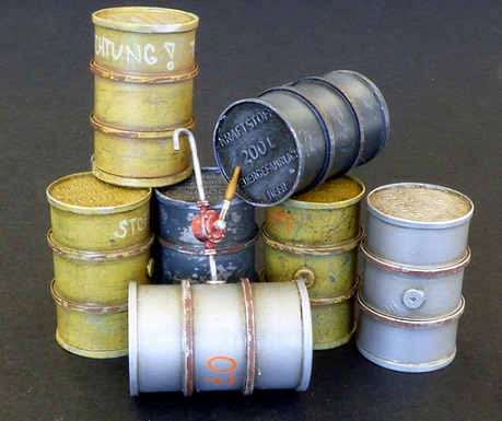 GERMAN FUEL BARRELS