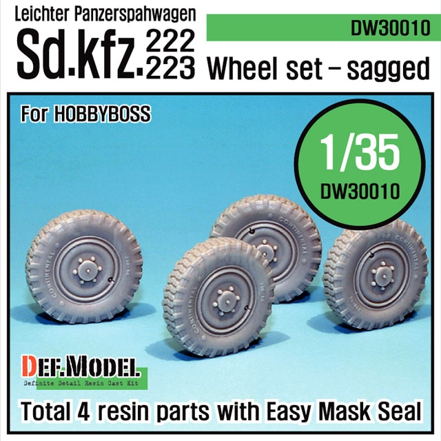 GERMAN SDKFZ 222 WHEEL SET