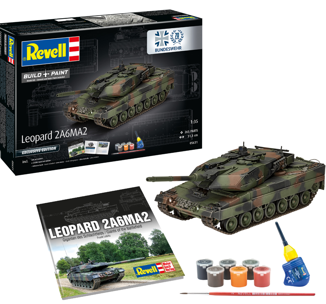 Geschenkset 70 Years Bundeswehr Leopard 2 A6A2