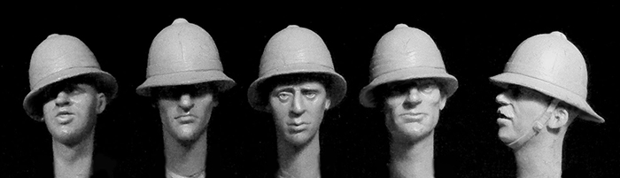 HEADS WITH WWI TO WWII BRITISH TROPICAL