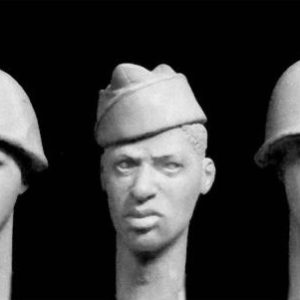 HEADSET BLACK US SOLIDERS 4X M1 HELMETS, OVERSEAS CAP