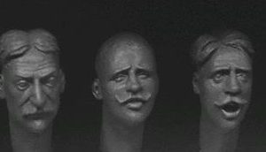 HEADSET VARIOUS EUROPEAN FACES WITH HAIR