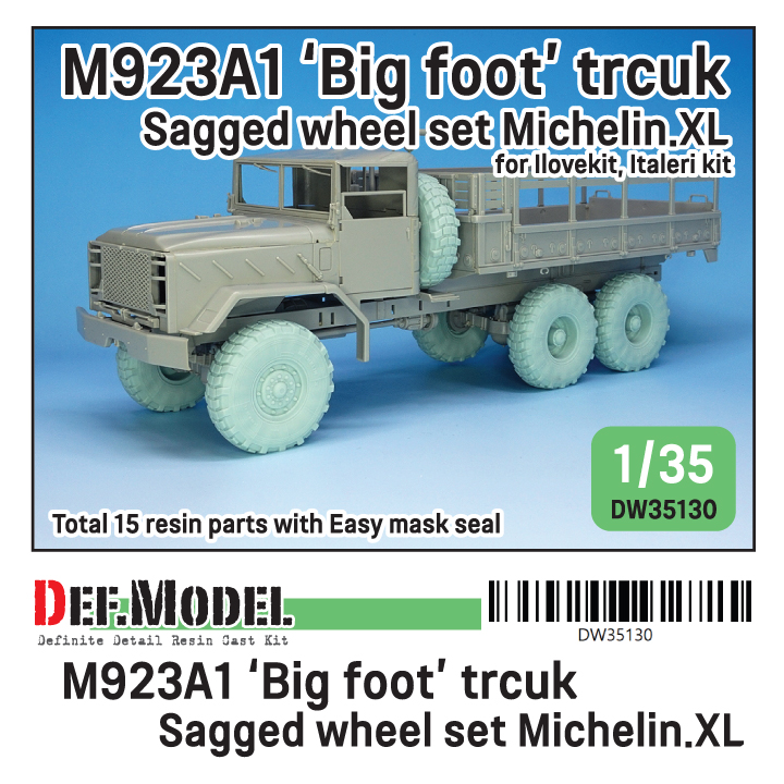 M923A1 BIG FOOT TRUCK MICH. XL SAGGED WHEEL SET