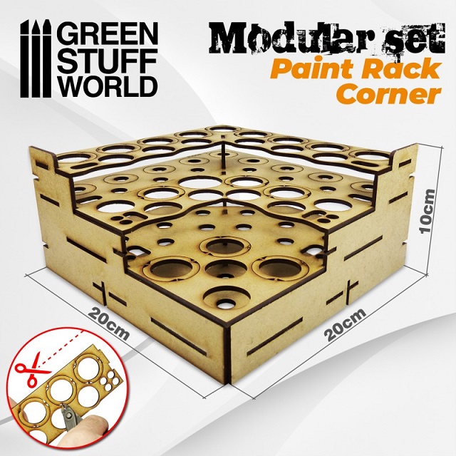 MODULAR PAINT RACK   CORNER