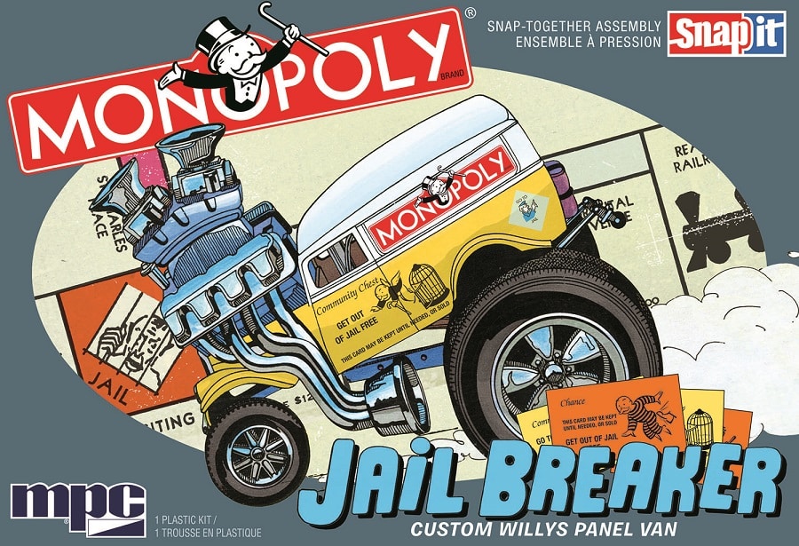 MONOPOLY JAIL BREAKER CUSTOM WILLYS PANEL