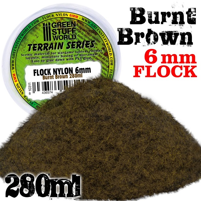 NYLON FLOCKING   BURNT BROWN
