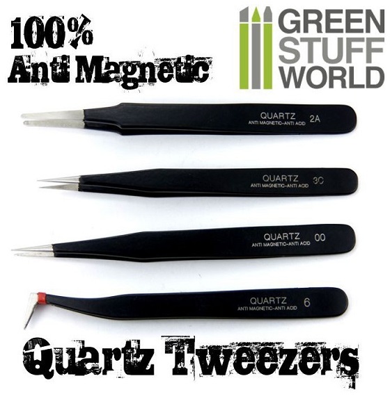 QUARTZ TWEEZERS   SET OF 4