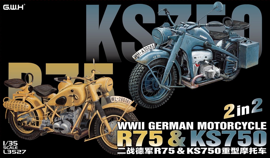 R75 & KS750 WWII GERMAN MOTORCYCLE 2IN2