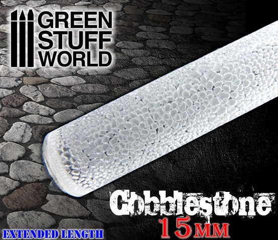 ROLLING PIN   15MM COBBLESTONE