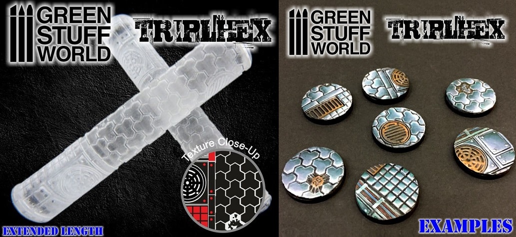 ROLLING PIN   TRIPLEHEX