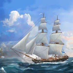 Russian brig Merkurii 19th cty.