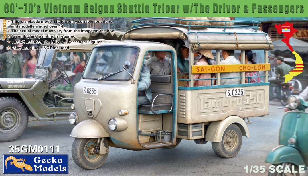 SAIGON SHUTTLE MOTOR TRICYCLE 60'S 70'S