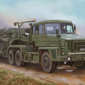 SCAMMELL COMMANDER WITH 62 TONNE CRANE FRUEHAUF SEMI TRAILER