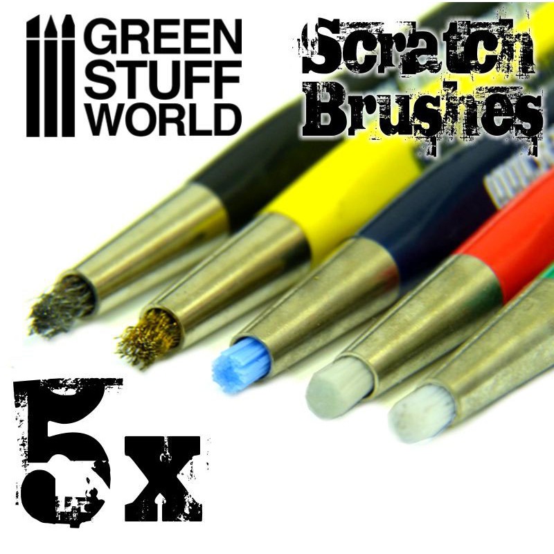 SCRATCH BRUSH   SET OF 5