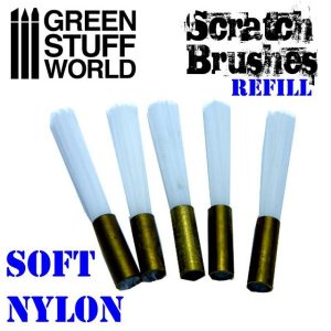 SCRATCH BRUSHES REFILL   SOFT NYLON
