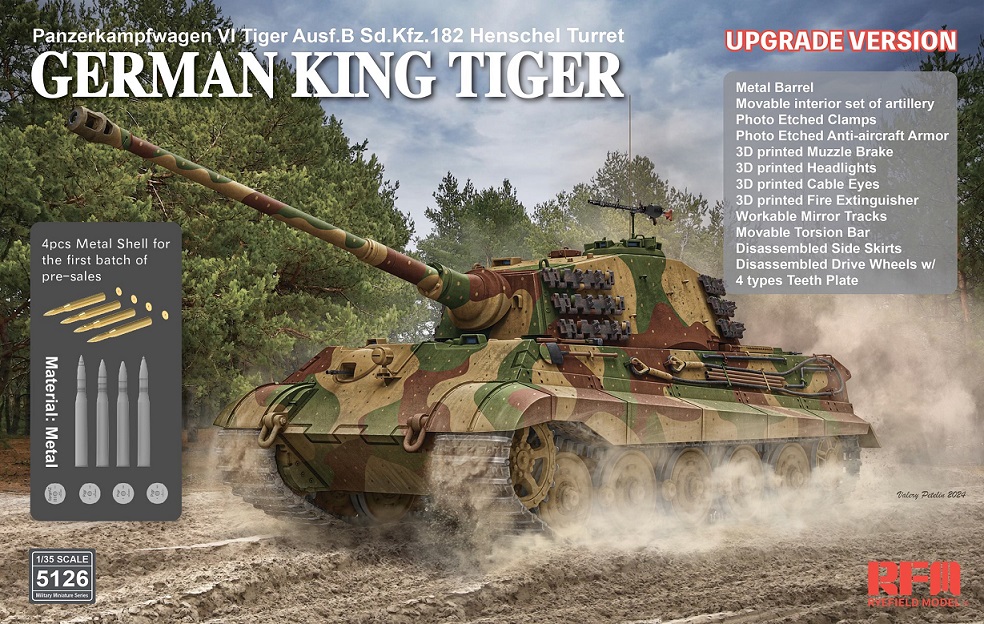 SD. KFZ. 182 TIGER AUSF. B KING TIGER (HENSCHEL TURRET) UPGRADE VERSION