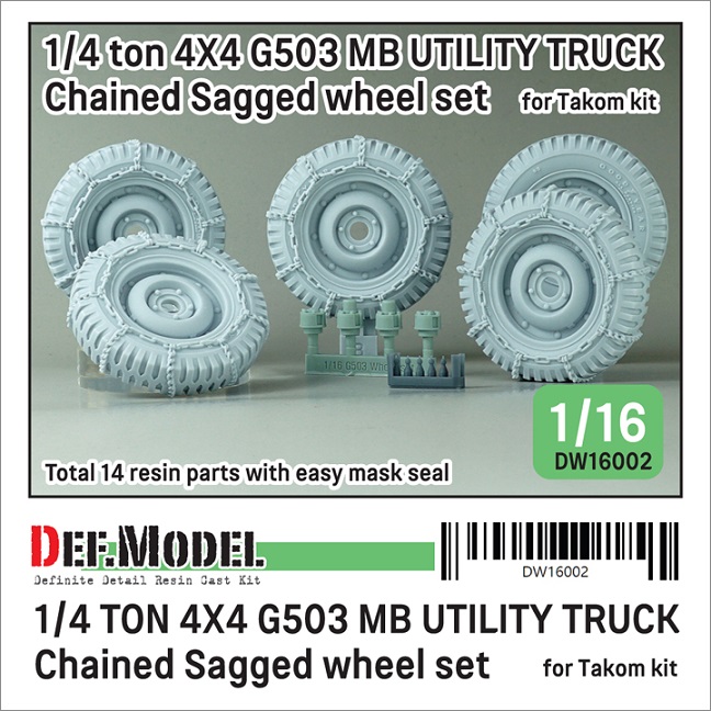 TON 4X4 G503 MB WINTER CHAINED SAGGED WHEEL SET