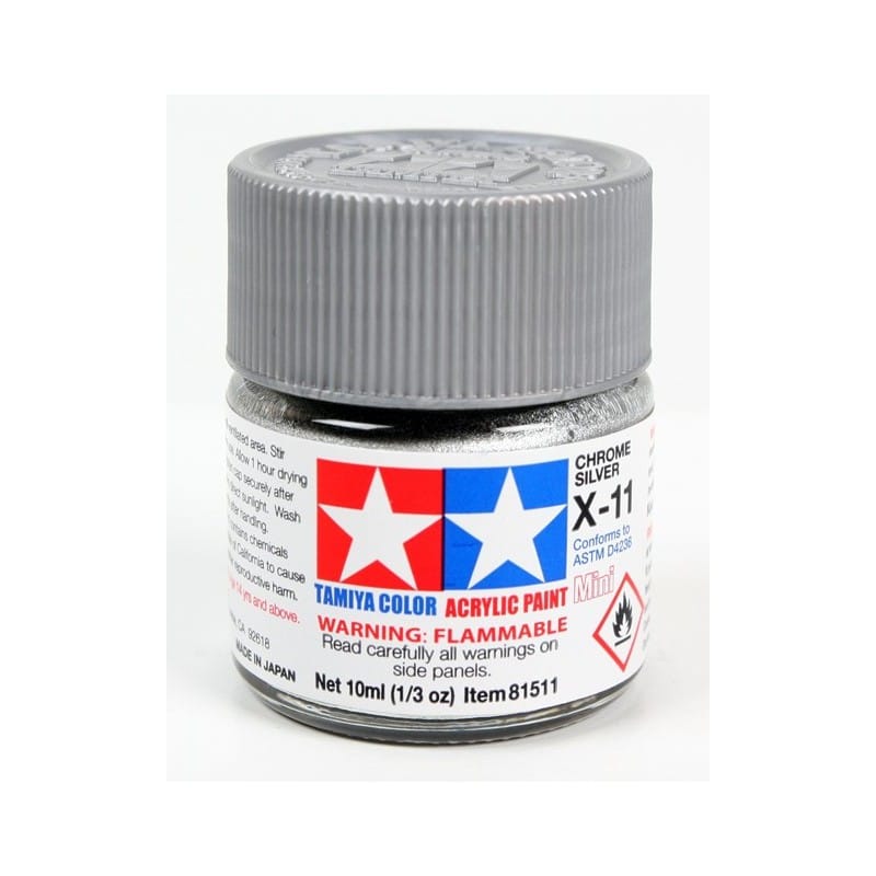 Tamiya X 11 CHROME SILVER (10ML)