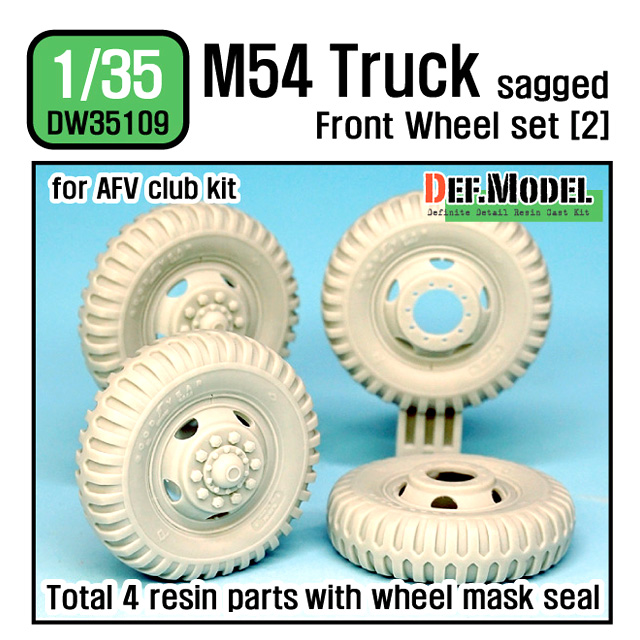 US M54A2 CARGO TRUCK SAGGED FRONT WHEEL 1