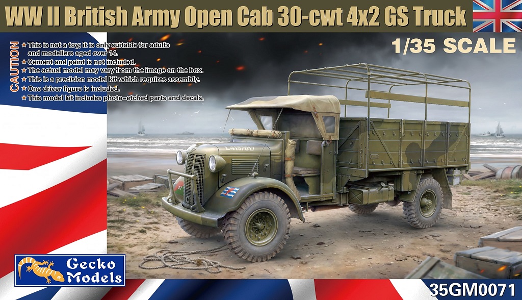 WWII BRITISH ARMY OPEN CAB 30 CWT 4X2 GS TRUCK
