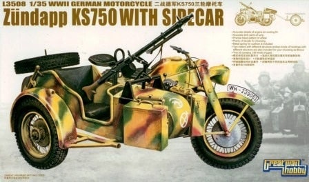 WWII GERMAN ZUNDAPP KS750 + SIDECAR