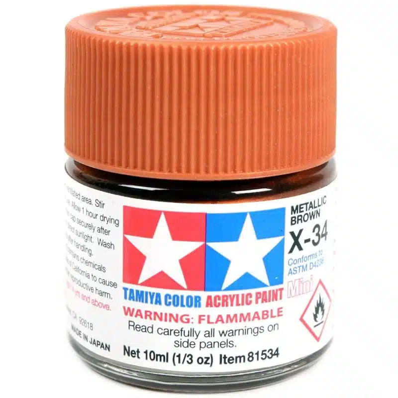 X 34 METALLIC BROWN (10ML)