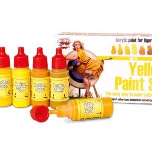 YELLOW PAINT SET 6 COLOURS
