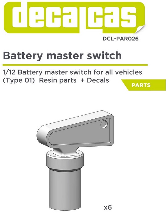 BATTERY MASTER SWITCH 6UNITS