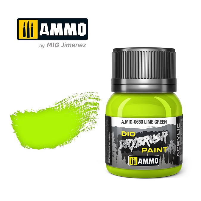 DRYBRUSH PAINT   LIME GREEN