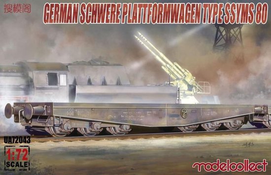 GERMAN SCHWERE PLATTFORMWAGEN TYPE SSYMS 80