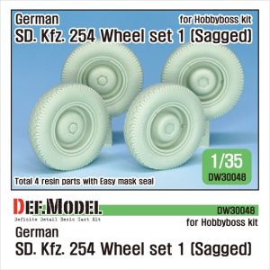 GERMAN SDKFZ 254 SAGGED WHEEL SET