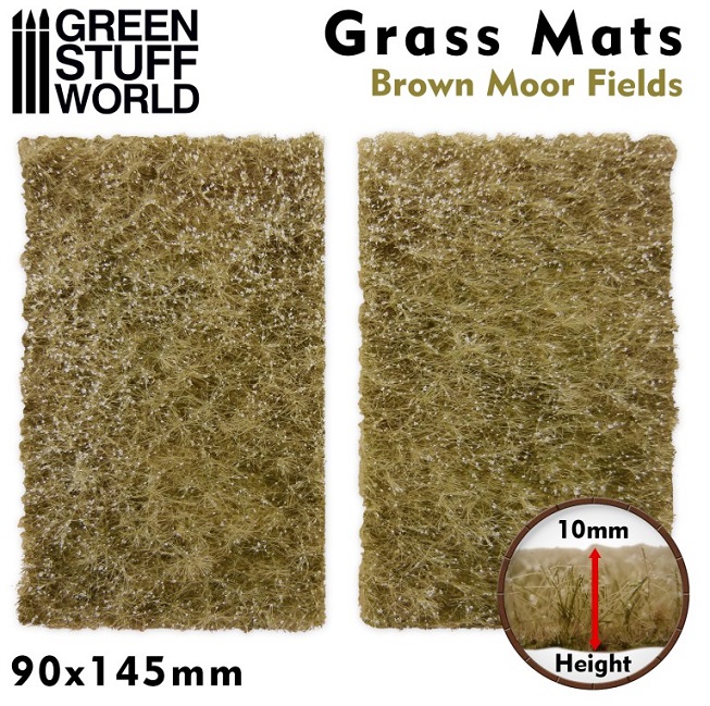 grass mats brown moor fields