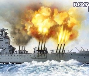 H.M.S. RODNEY   ROYAL NAVY BATTLESHIP