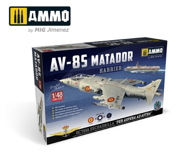 HARRIER AV 8S MATADOR   SPANISH, US, BRITISH VERSION