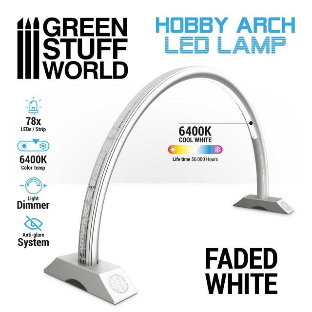 HOBBY ARCH LED LAMP   FADED WHITE
