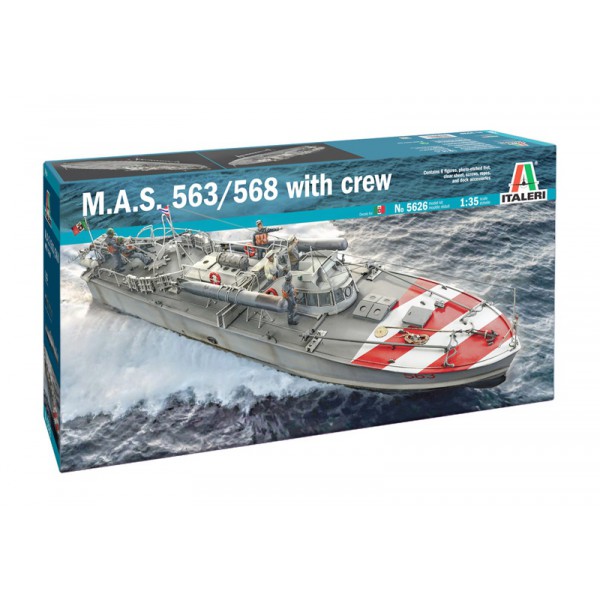 ita 5626 italeri 1 35 m.A.S. 568 4a Serie with crew