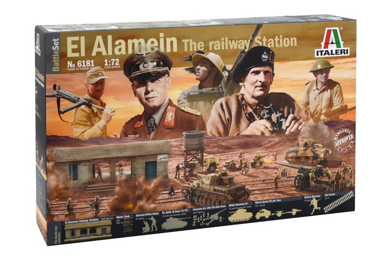 ita 6181 italeri 1 72 el alamein battle at rail station